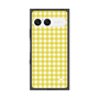 プレミアムスクエアケース［ Checkered Yellow - ギンガムチェック イエロー ］