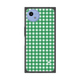 プレミアムスクエアケース［ Checkered Green - ギンガムチェック グリーン ］