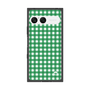 プレミアムスクエアケース［ Checkered Green - ギンガムチェック グリーン ］