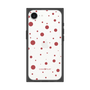 プレミアムスクエアケース［ Dippin dots Red - ディッピンドッツ レッド ］