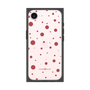プレミアムスクエアケース［ Dippin dots Red - ディッピンドッツ レッド ］