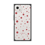 プレミアムスクエアケース［ Dippin dots Red - ディッピンドッツ レッド ］