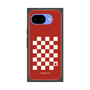 プレミアムスクエアケース［ Racing checkered flag Red - レーシングチェッカーフラッグ レッド ］