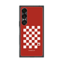 プレミアムスクエアケース［ Racing checkered flag Red - レーシングチェッカーフラッグ レッド ］