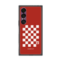 プレミアムスクエアケース［ Racing checkered flag Red - レーシングチェッカーフラッグ レッド ］