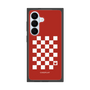 プレミアムスクエアケース［ Racing checkered flag Red - レーシングチェッカーフラッグ レッド ］