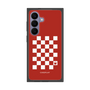 プレミアムスクエアケース［ Racing checkered flag Red - レーシングチェッカーフラッグ レッド ］