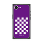プレミアムスクエアケース［ Racing checkered flag Purple - レーシングチェッカーフラッグ パープル ］