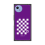 プレミアムスクエアケース［ Racing checkered flag Purple - レーシングチェッカーフラッグ パープル ］