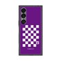 プレミアムスクエアケース［ Racing checkered flag Purple - レーシングチェッカーフラッグ パープル ］