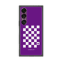 プレミアムスクエアケース［ Racing checkered flag Purple - レーシングチェッカーフラッグ パープル ］