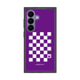 プレミアムスクエアケース［ Racing checkered flag Purple - レーシングチェッカーフラッグ パープル ］
