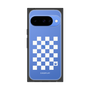 プレミアムスクエアケース［ Racing checkered flag White - レーシングチェッカーフラッグ ホワイト ］