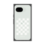 プレミアムスクエアケース［ Racing checkered flag White - レーシングチェッカーフラッグ ホワイト ］