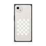 プレミアムスクエアケース［ Racing checkered flag White - レーシングチェッカーフラッグ ホワイト ］