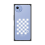 プレミアムスクエアケース［ Racing checkered flag White - レーシングチェッカーフラッグ ホワイト ］