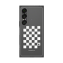 プレミアムスクエアケース［ Racing checkered flag White - レーシングチェッカーフラッグ ホワイト ］