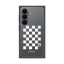 プレミアムスクエアケース［ Racing checkered flag White - レーシングチェッカーフラッグ ホワイト ］