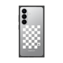 プレミアムスクエアケース［ Racing checkered flag White - レーシングチェッカーフラッグ ホワイト ］