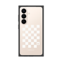 プレミアムスクエアケース［ Racing checkered flag White - レーシングチェッカーフラッグ ホワイト ］