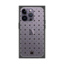 プレミアムスクエアケース［ CASEPLAY Crown dots Black - ケースプレイ・クラウン・ドッツ ブラック ］