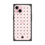 プレミアムスクエアケース［ CASEPLAY Crown dots Black - ケースプレイ・クラウン・ドッツ ブラック ］