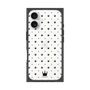 プレミアムスクエアケース［ CASEPLAY Crown dots Black - ケースプレイ・クラウン・ドッツ ブラック ］