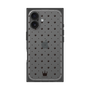 プレミアムスクエアケース［ CASEPLAY Crown dots Black - ケースプレイ・クラウン・ドッツ ブラック ］