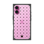 プレミアムスクエアケース［ CASEPLAY Crown dots Black - ケースプレイ・クラウン・ドッツ ブラック ］