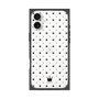 プレミアムスクエアケース［ CASEPLAY Crown dots Black - ケースプレイ・クラウン・ドッツ ブラック ］