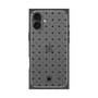 プレミアムスクエアケース［ CASEPLAY Crown dots Black - ケースプレイ・クラウン・ドッツ ブラック ］
