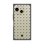 プレミアムスクエアケース［ CASEPLAY Crown dots Black - ケースプレイ・クラウン・ドッツ ブラック ］