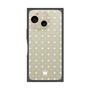 プレミアムスクエアケース［ CASEPLAY Crown dots White - ケースプレイ・クラウン・ドッツ ホワイト ］