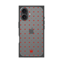 プレミアムスクエアケース［ CASEPLAY Crown dots Red - ケースプレイ・クラウン・ドッツ レッド ］