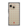 プレミアムスクエアケース［ CASEPLAY Crown dots Red - ケースプレイ・クラウン・ドッツ レッド ］