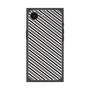 プレミアムスクエアケース［ Small Stripe - Gray × Black ］