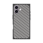 プレミアムスクエアケース［ Small Stripe - Gray × Black ］