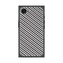 プレミアムスクエアケース［ Small Stripe - Gray × Black ］