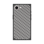 プレミアムスクエアケース［ Small Stripe - Gray × Black ］