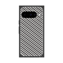 プレミアムスクエアケース［ Small Stripe - Gray × Black ］