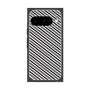 プレミアムスクエアケース［ Small Stripe - Gray × Black ］
