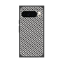 プレミアムスクエアケース［ Small Stripe - Gray × Black ］