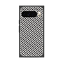 プレミアムスクエアケース［ Small Stripe - Gray × Black ］