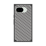 プレミアムスクエアケース［ Small Stripe - Gray × Black ］