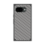 プレミアムスクエアケース［ Small Stripe - Gray × Black ］