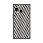 プレミアムスクエアケース［ Small Stripe - Gray × Black ］