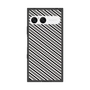 プレミアムスクエアケース［ Small Stripe - Gray × Black ］