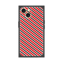 プレミアムスクエアケース［ Small Stripe - Red × Black ］