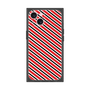 プレミアムスクエアケース［ Small Stripe - Red × Black ］