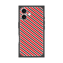 プレミアムスクエアケース［ Small Stripe - Red × Black ］